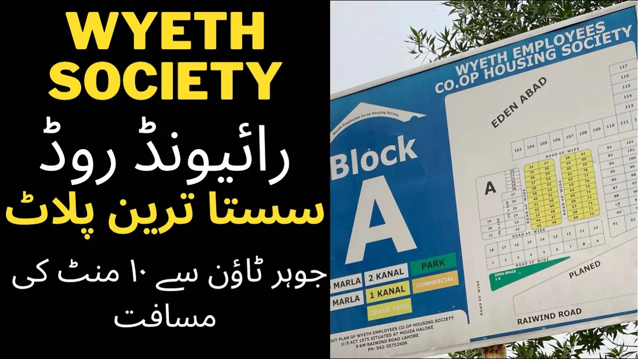 WYETH EMPLOYEES COOPERATIVE HOUSING SCHEME | RAIWAND ROAD | COMPLETE VISIT BY @mustaqeemproperties591
