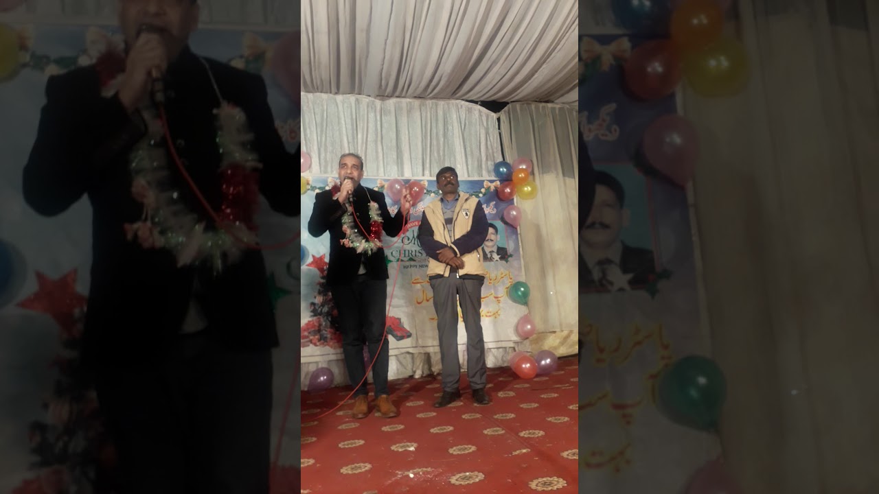 Happy Christmas with Christian Community  in church Nawaz Sharif colony.Lahore