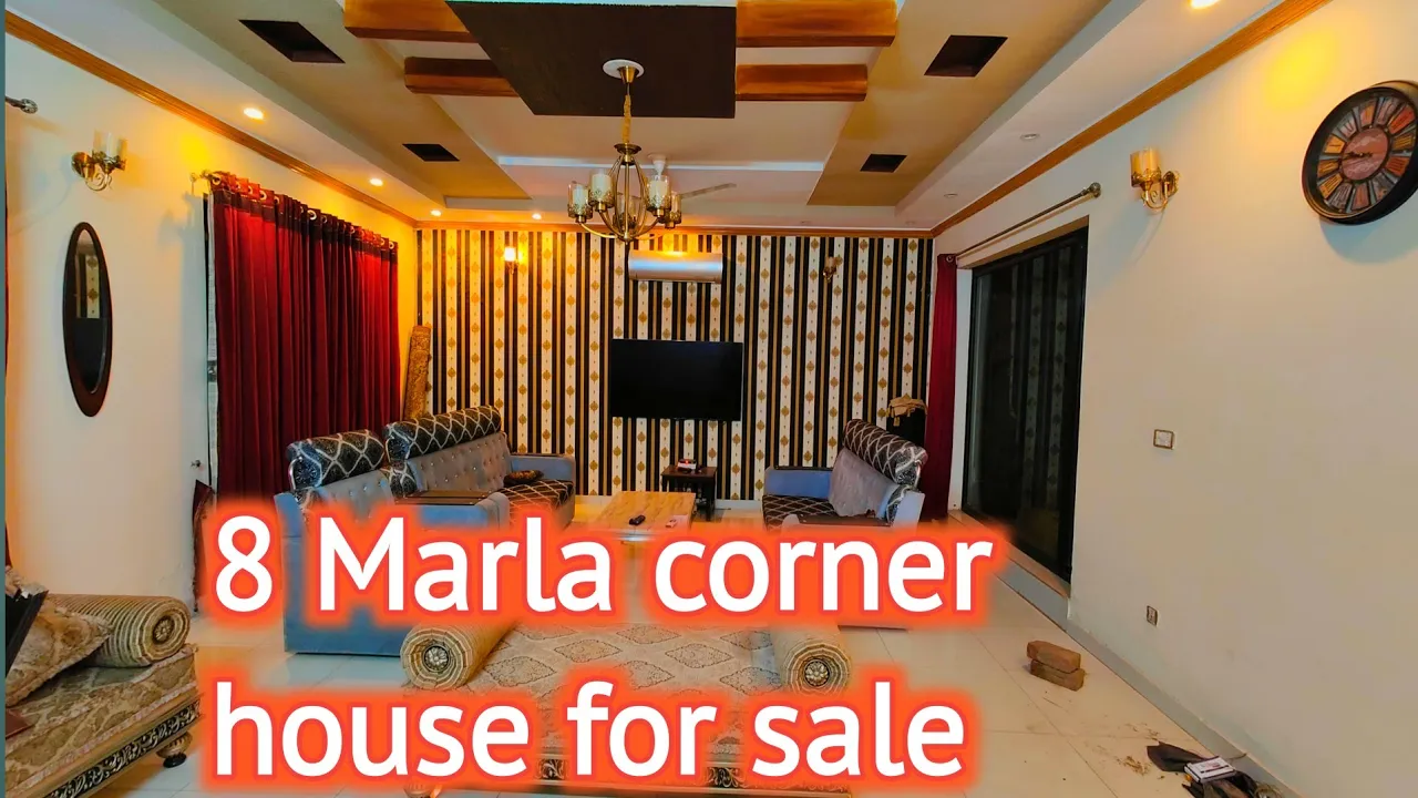 8 Marla corner house for sale in canal burg Lahore