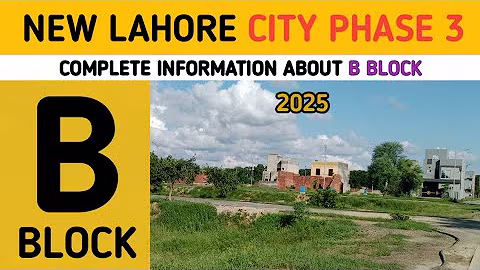 NEW LAHORE CITY LAHORE I PHASE 3 B BLOCK SPECIAL 2025