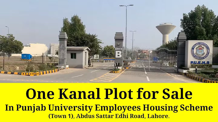 One Kanal Plot for Sale in Punjab University Employees Housing Scheme (PUEHS) Town One, Lahore.