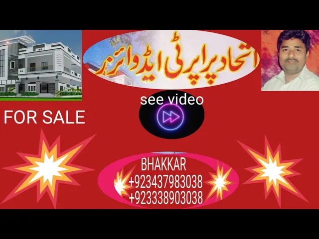 Gulshan e Madina Bhakkar for Sale,Dream House, Ittehad Property Advisor Bhakkar