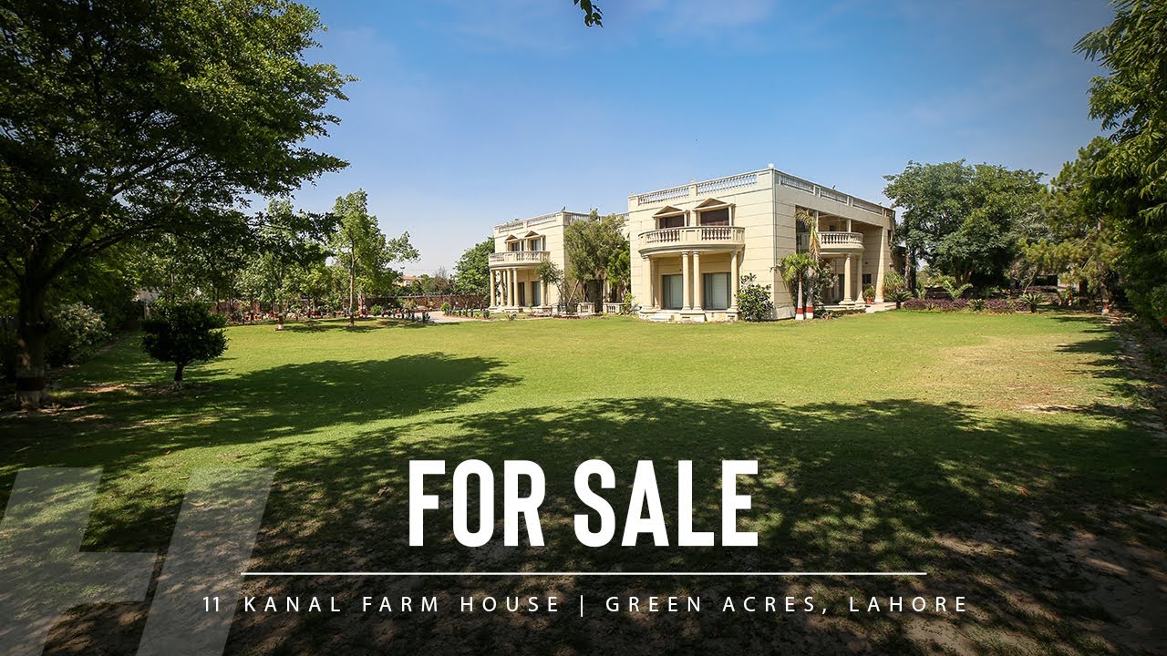 11 Kanal Farmhouse - Corner Situated For Sale in Green Acres, Lahore