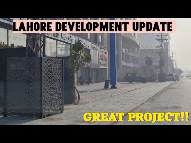 Lahore Gulberg area is being revamped as an exemplary areas for whole Punjab,modern designs,just WOW