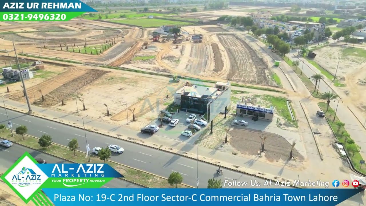 Q High Street Pine Avenue Road Lahore | 6 Marla Commercial New Deal Launched | Drone View