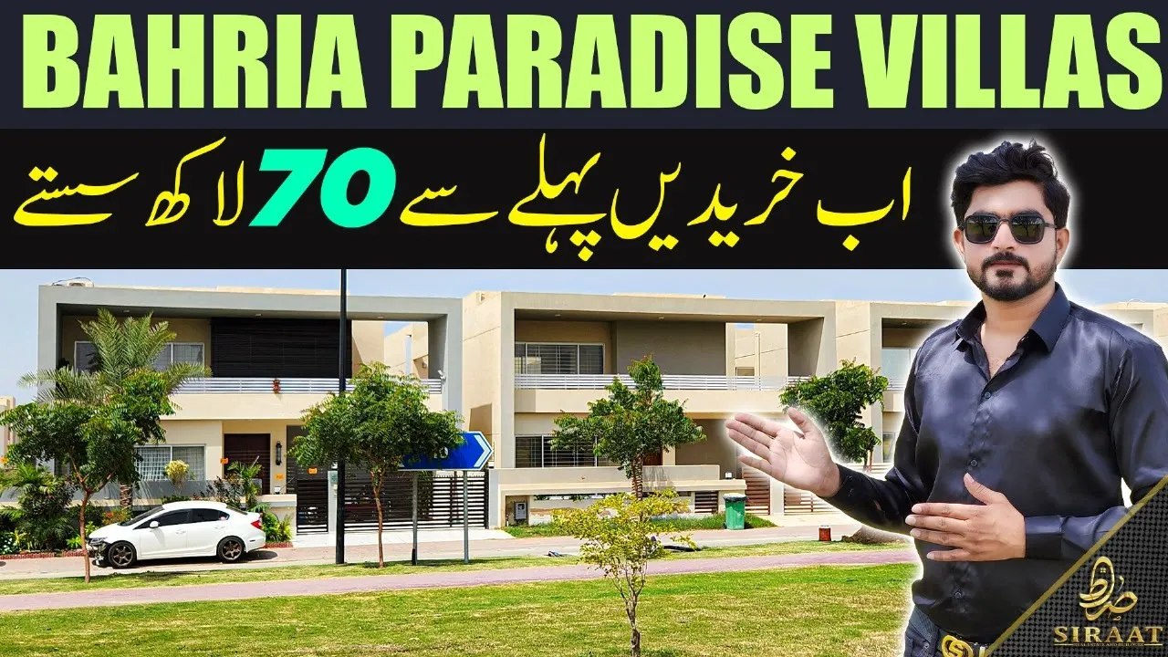 Market Analysis 500 SQ.Yard Villas | Paradise Villas | Street Tour | Bahria Town Karachi