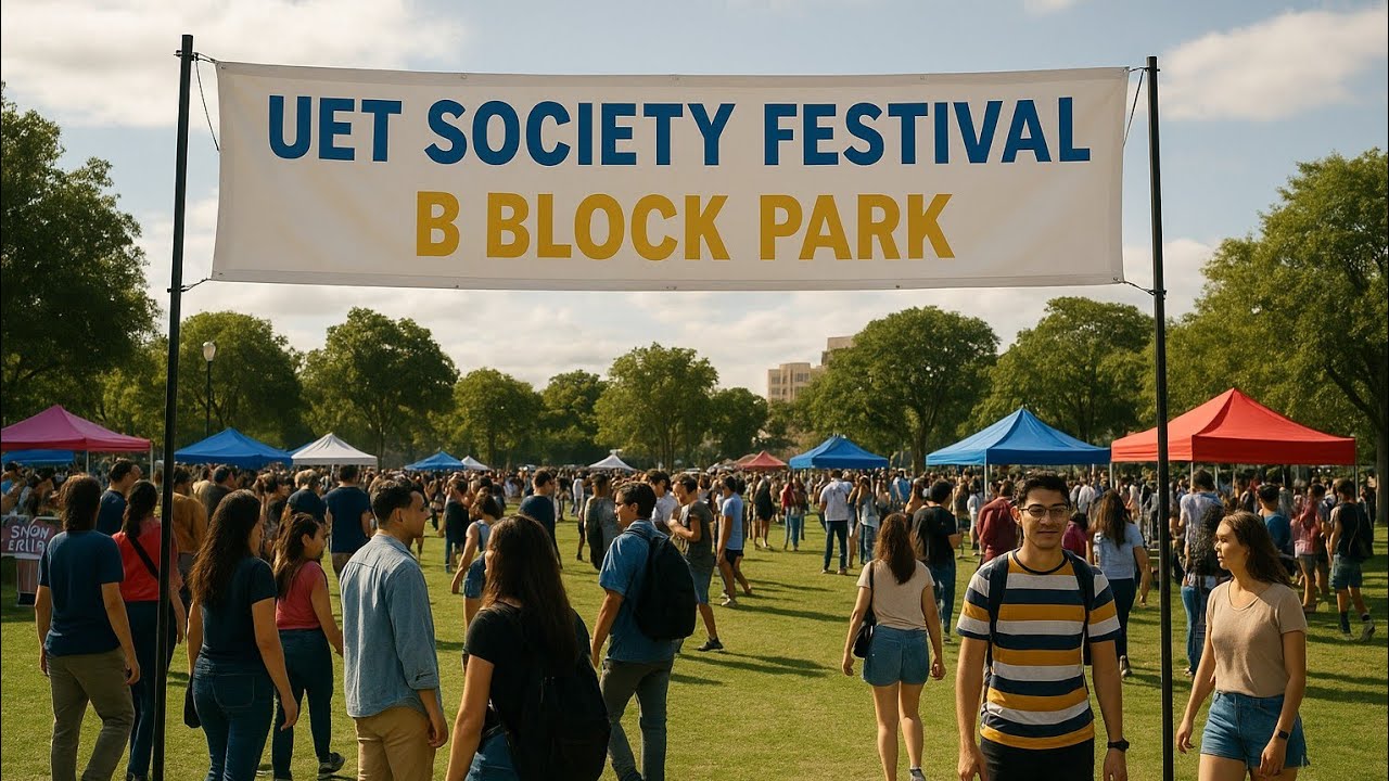 UET Housing Society B-Block Park Festival – Fun, Food & Community | Lahore 2025”
