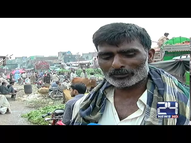 24 Report: Bad condition of vegetable market in Badami Bagh