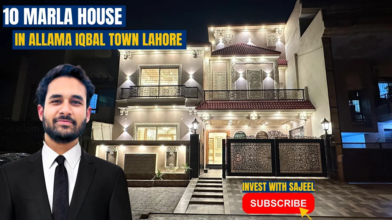 Captivating 10 Marla Spanish Residence in ALLAMA IQBAL TOWN LAHORE | #10Marla #House