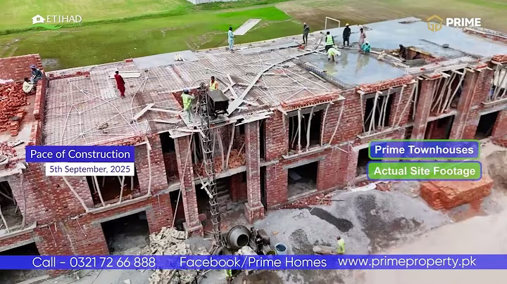 Prime Homes Development Update – 5th September | Etihad Town Phase-1