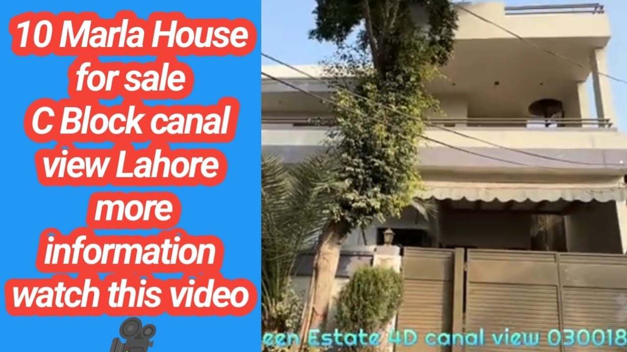 10 Marla House For Sale in canal view housing society Lahore