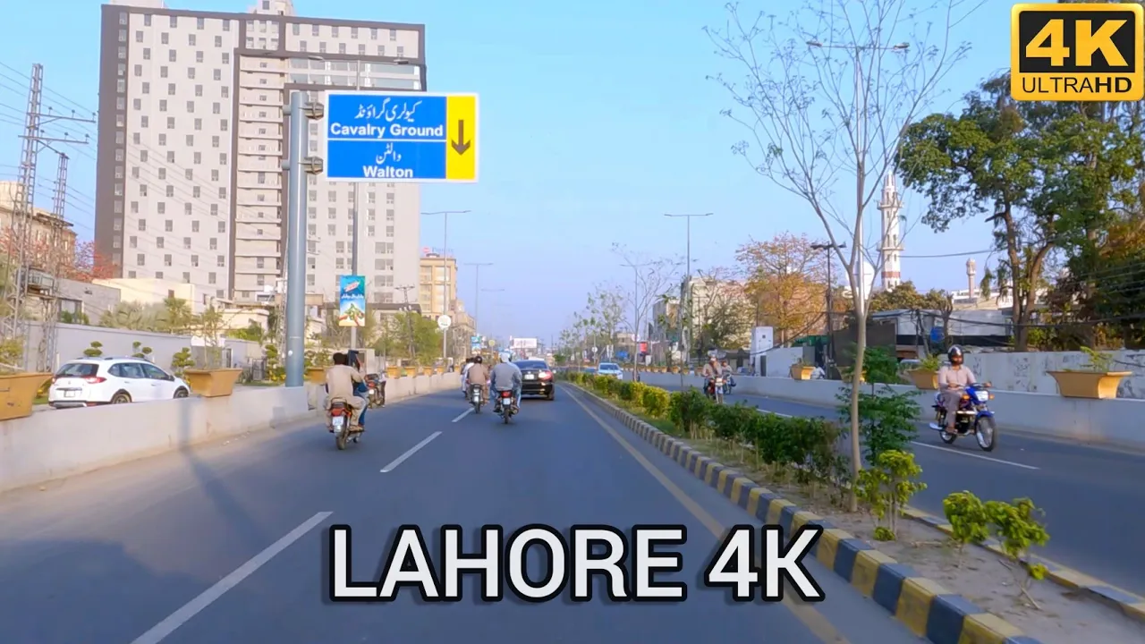 [4K] Drive to Cavalry Ground from Kalma Chowk | Lahore - Pakistan #gulberglahore #cavalry