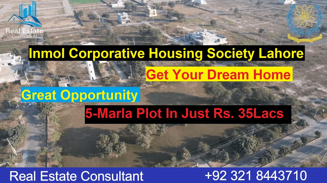 Inmol Employees Cooperative Housing Society Lahore | Drone View | Price Updates | Future Prospect