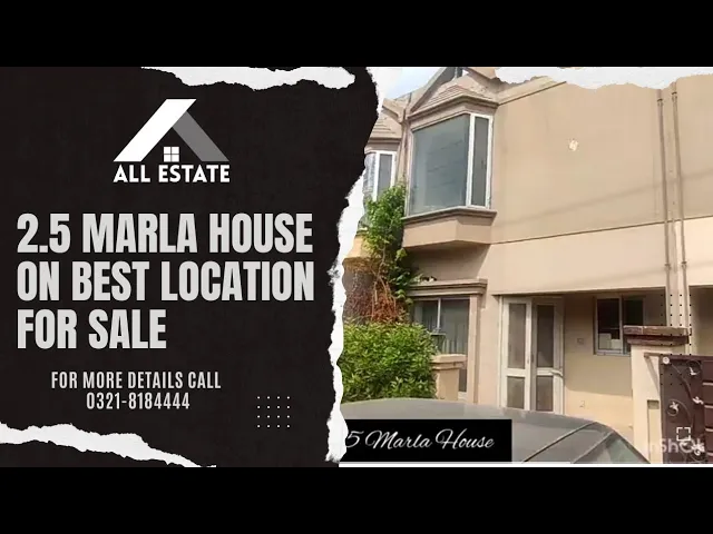 2.5 Marla house for sale in Eden Value Homes 03218184444