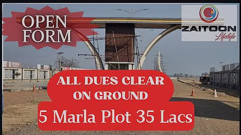 ZAITOON LIFESTYLE 5MARLA LDA APRROVED ONGROUND ALL CLEAR ONLY 35 LACS OPEN FORM 0302 4445556