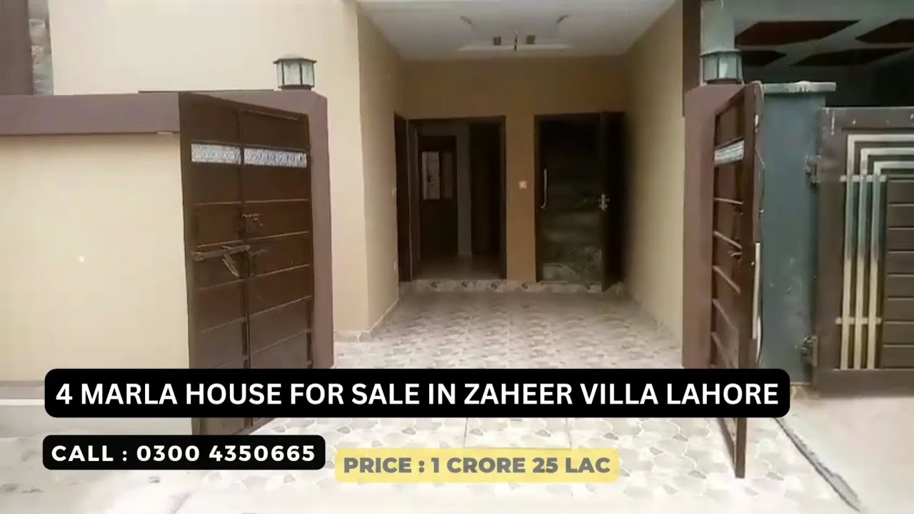 4 Marla House For Sale In Zaheer Villas Lahore #pakistan #realestate #lahore