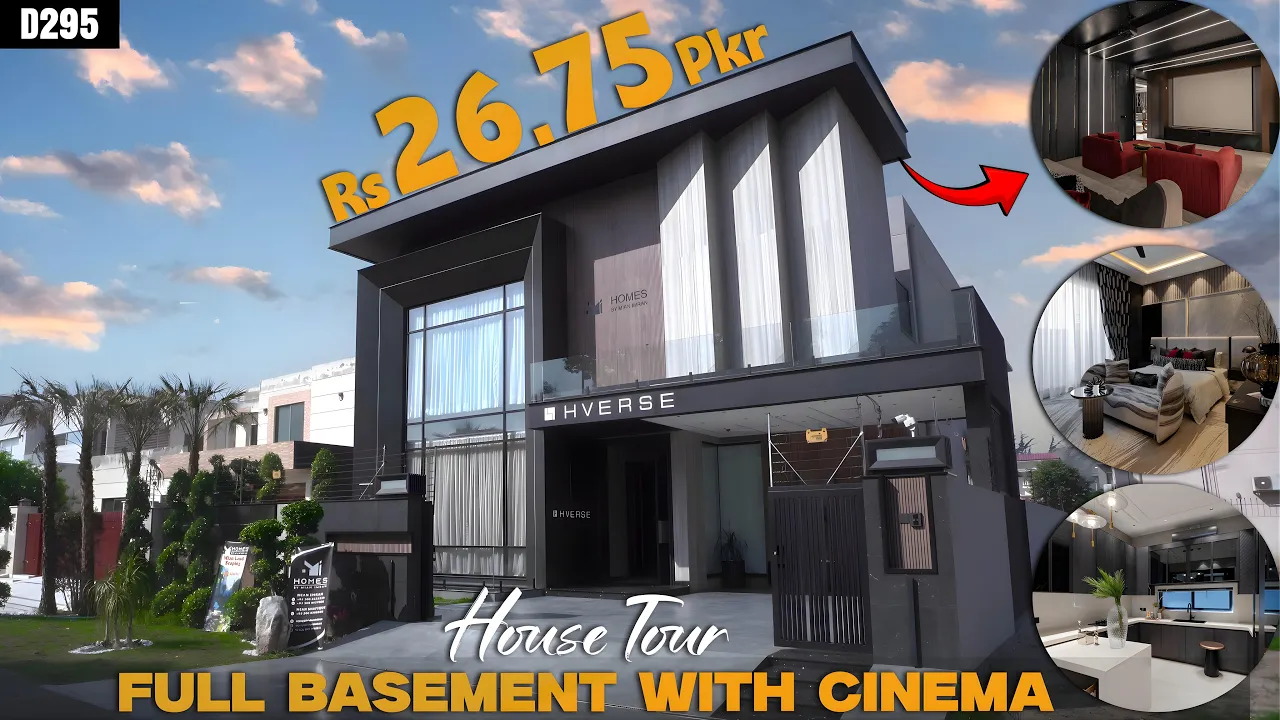 1 Kanal Luxury Furnished Basement House with Private Cinema | DHA Phase 6 Lahore House Tour