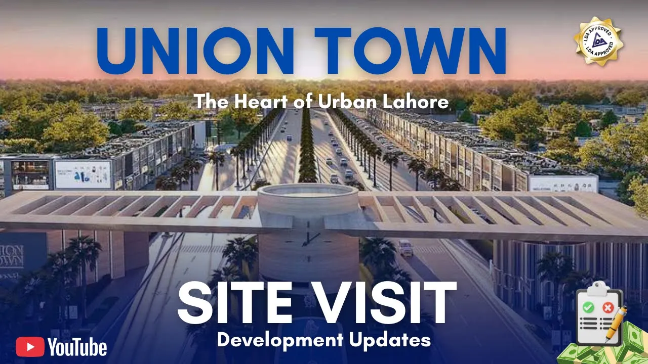 Union Town Lahore | Site Visit & Development Updates in Pine Avenue Road Union Town
