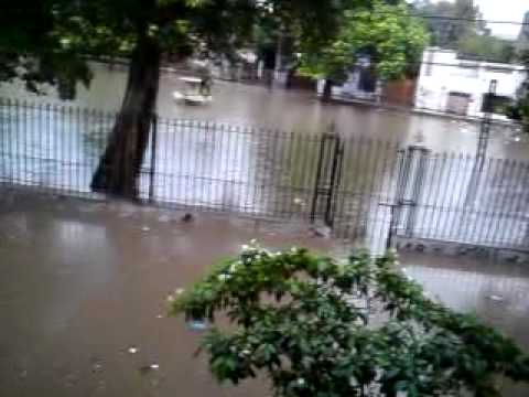 Flood at lahore. Jinnah colony lahore.