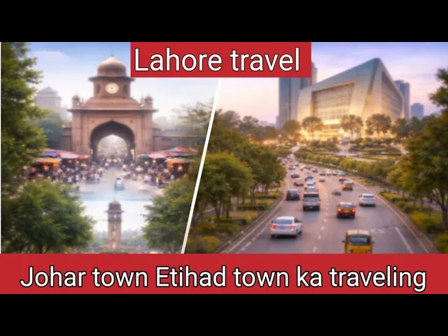 Lahore travel/Johar town se ithaad town tak ka Safar/rodon ki roineke