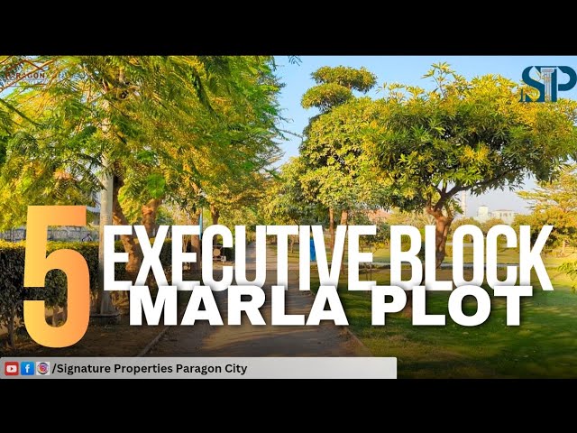 5 MARLA PLOT FOR SALE IN EXECUTIVE EXTENSION BLOCK OF PARAGON CITY LAHORE
