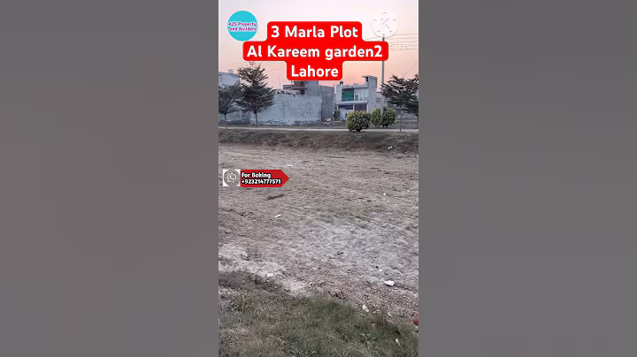 3 Marla plot for sale Al Kareem Garden phase 2, Lahore ￼0321-4777571 #3marlaplotforsale #3marlaplot